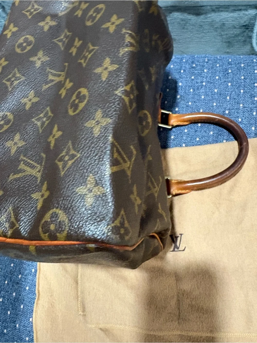 Louis Vuitton Monogram Speedy 25 Vintage 2002 Handbag Y2K